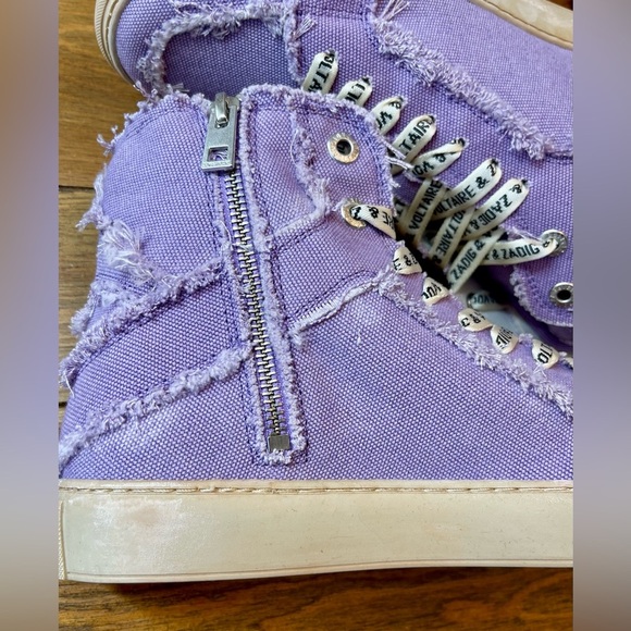 Zadig & Voltaire | High Flash Canvas Purple | Sneaker | Women’s US 9 - Picture 2 of 8